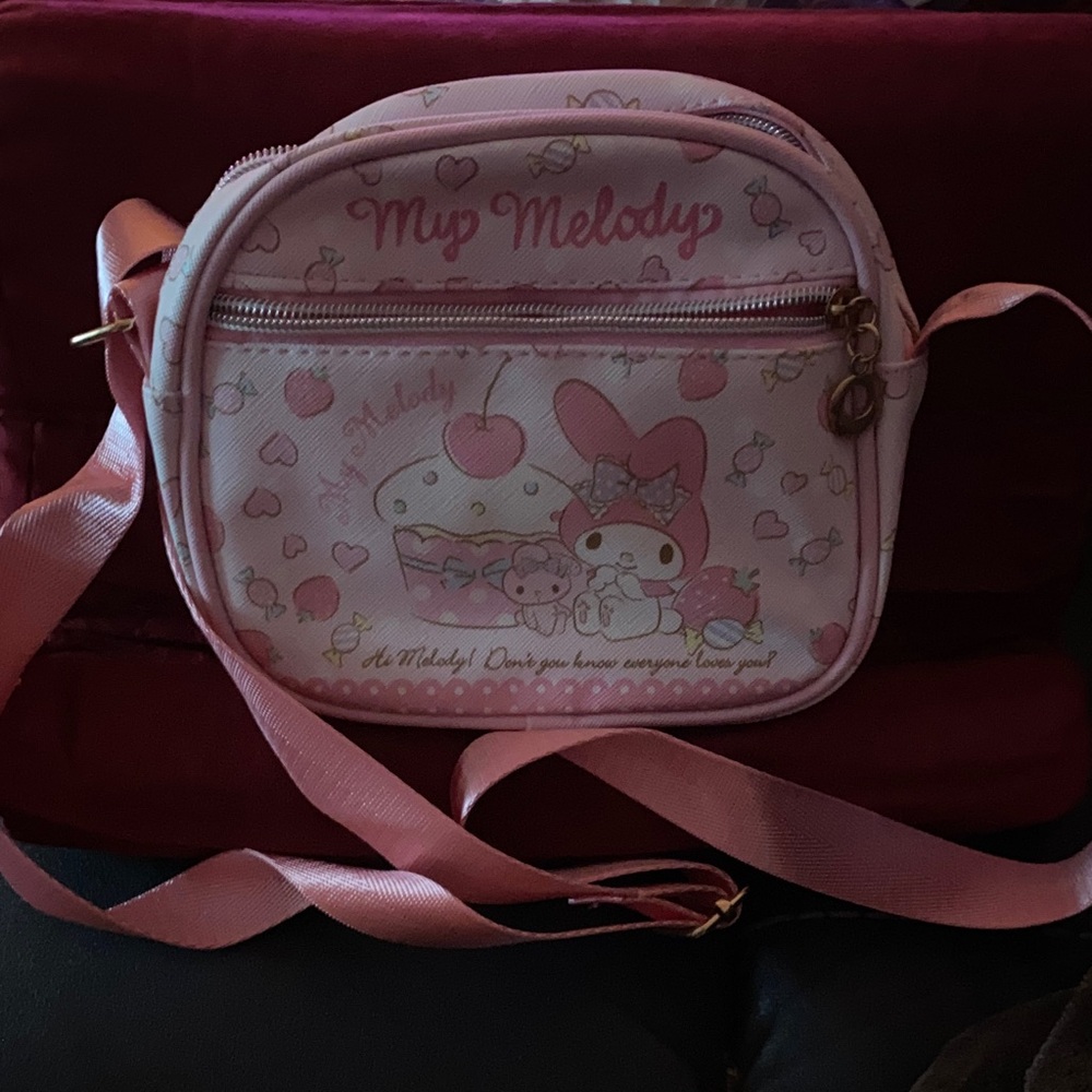 Hello Kitty My Melody Pink Kids Accessory Bag - Picture 6 of 11